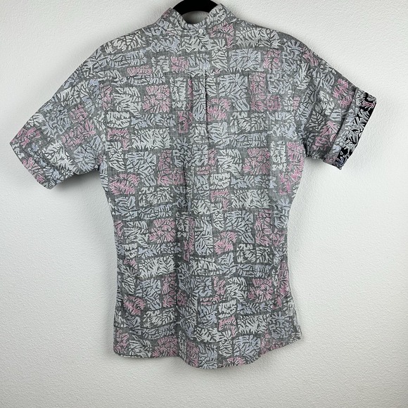 VTG Hawaiian Pullover Shirt Reverse Print Floral Mens Small - Picture 5 of 10